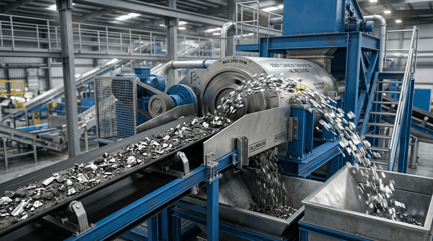 How Eddy Current Separators Recover Non-Ferrous Metals from Slag: The Ultimate Technical Guide